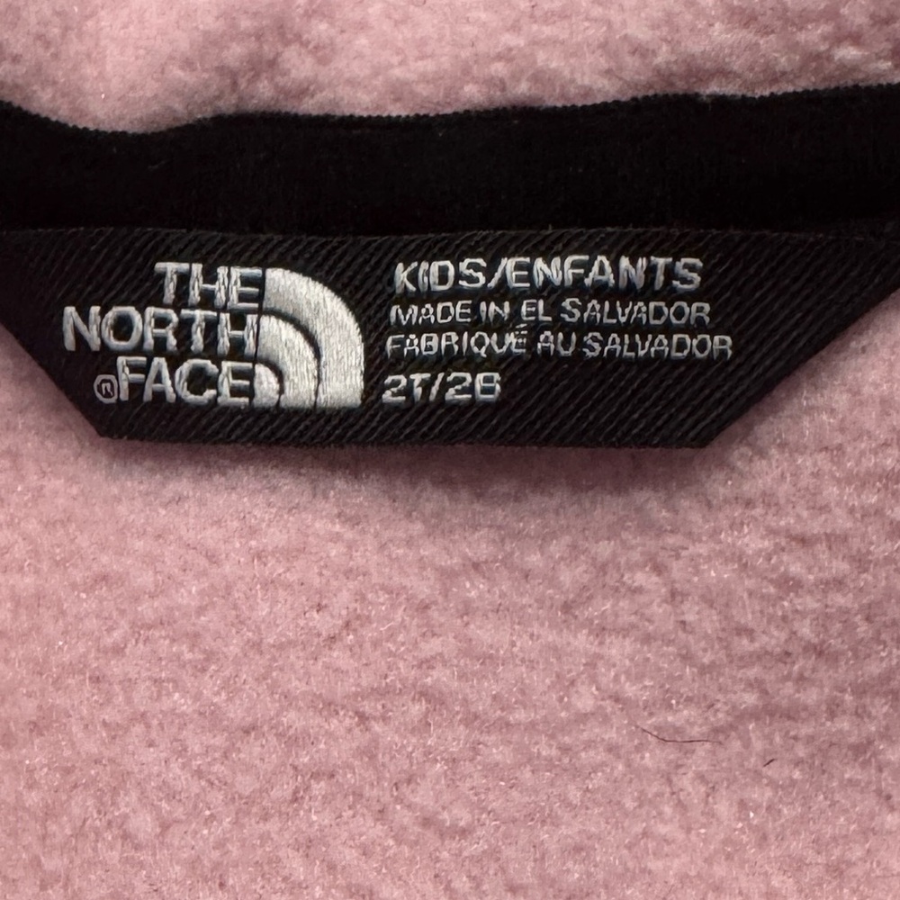 The North Face Toddler Denali Fleece Jacket Pink & Black Polartec 2T - Picture 9 of 9